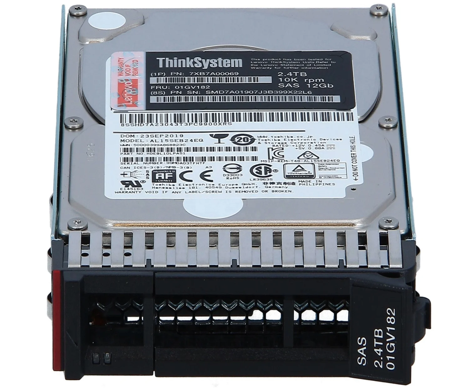 4XB7A74954 ThinkSystem DE Series 3.84 تيرابايت 1DWD SAS SSD لمحركات الأقراص الصلبة لخادم DE2000H