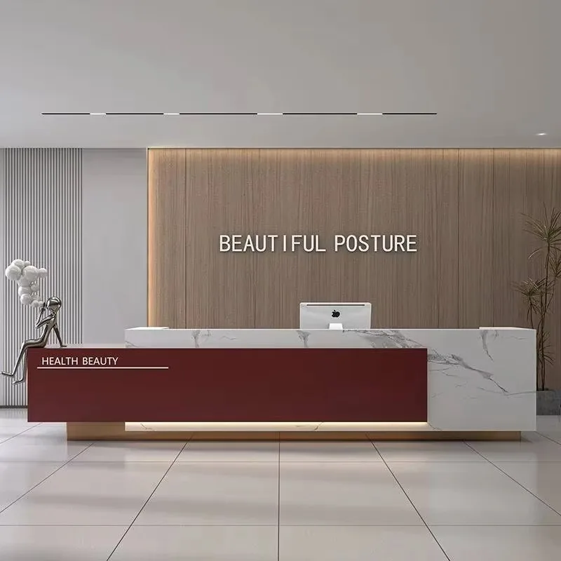 

Aesthetics Beauty Reception Desks Counter Large Luxury Computer Reception Desks Office Modern Biurko Do Recepcji Furniture