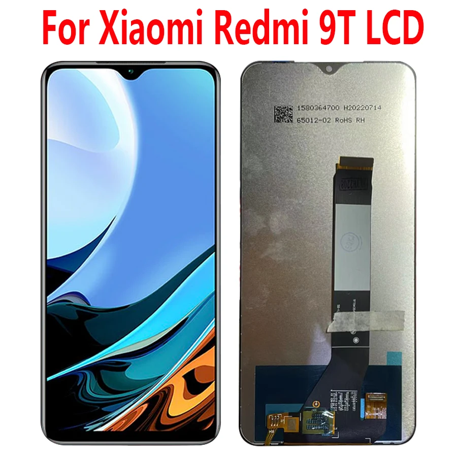 

6,53 ''оригинал для Xiaomi Redmi 9T ЖК-экран сенсорная панель дигитайзер запасные части для Xiaomi Redmi 9T ЖК-дисплей с рамкой