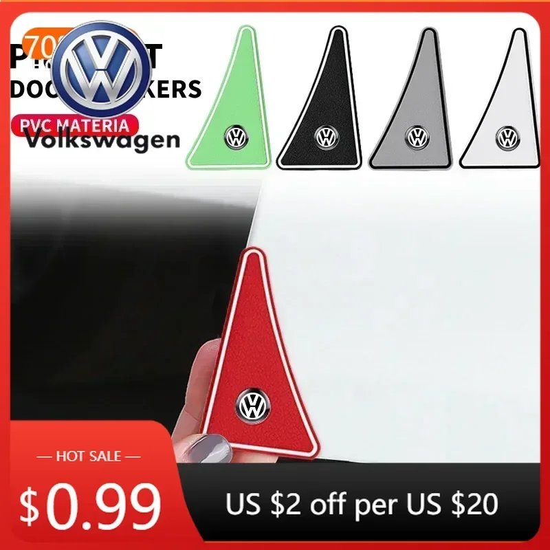 

For VOLKSWAGEN VW GTI B5 2025 Hot For Volkswagen 2pcs Car Door Corner Anti-collision Covers Transparent Silicone Protector For V