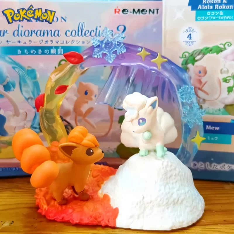Oferta Especial: Colección de Dioramas Circulares Re-Ment Pokémon Los Mejores de los Mejores 2, Momento de Brillo, Figura de Anime, Modelo de Juguete, Regalos Navideños