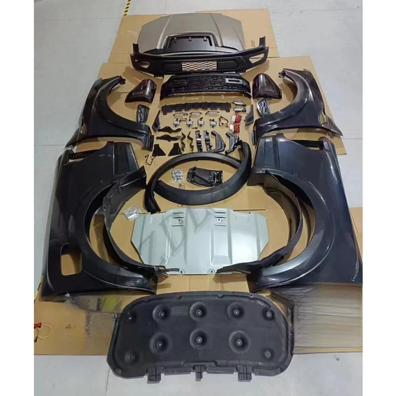 High Quality Off‑Road Wide Body Kit Bumper Fender Flare Hood Pickup Exterior Tuning Accessories Fit for F150 2022