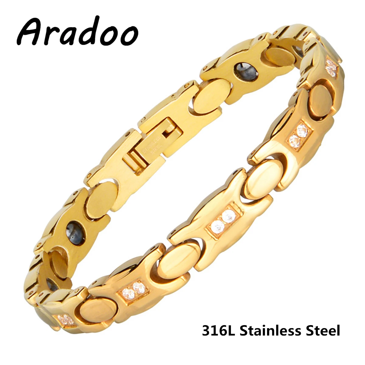 Ensemble de bracelets d'énergie en acier au titane, bracelet de santé anti-fatigue, anti-continuité