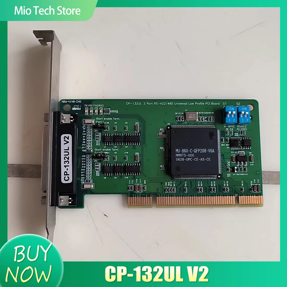 CP-132ULV2 For MOXA RS422/485 CP-132UL CP-132UL V2 2-port PCI serial port card communication card