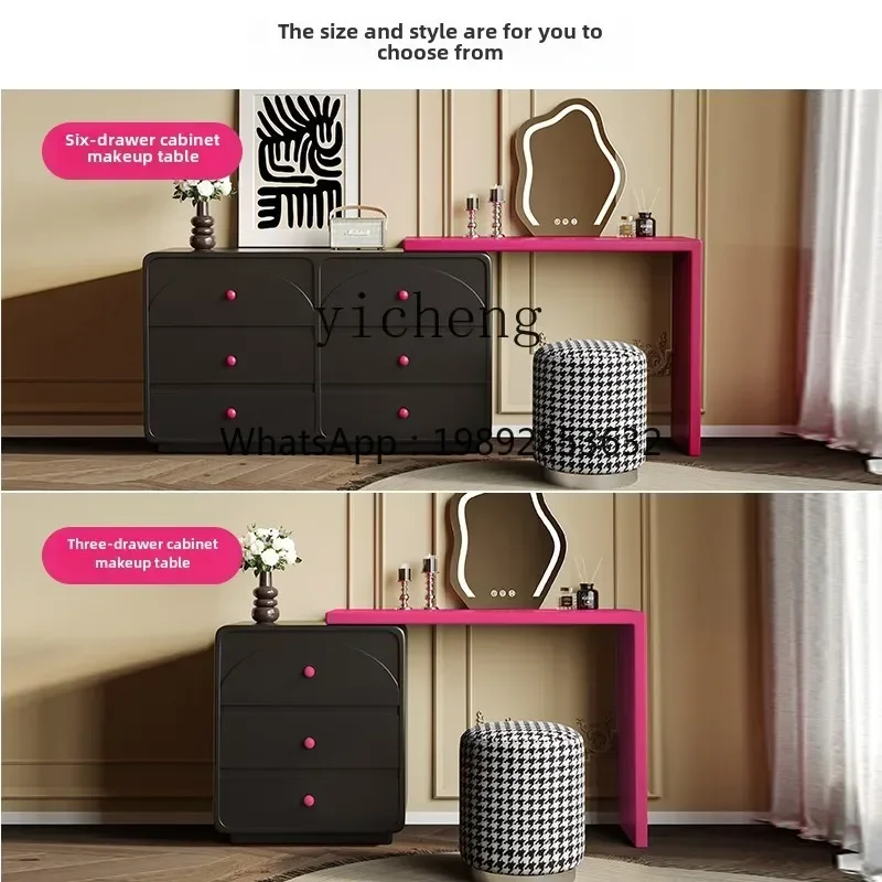 

BBZws. Bedroom dresser, bedside storage chest, integrated high-end retractable corner makeup table
