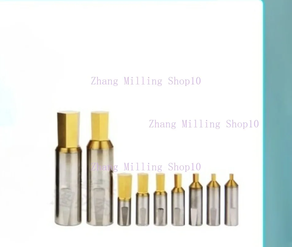 CT08/CT16 HSS-Tin/TiCN Rotary Broaching Tool Punching Cutter 8mm/16mm Shank Inner Hexagon for Lathe