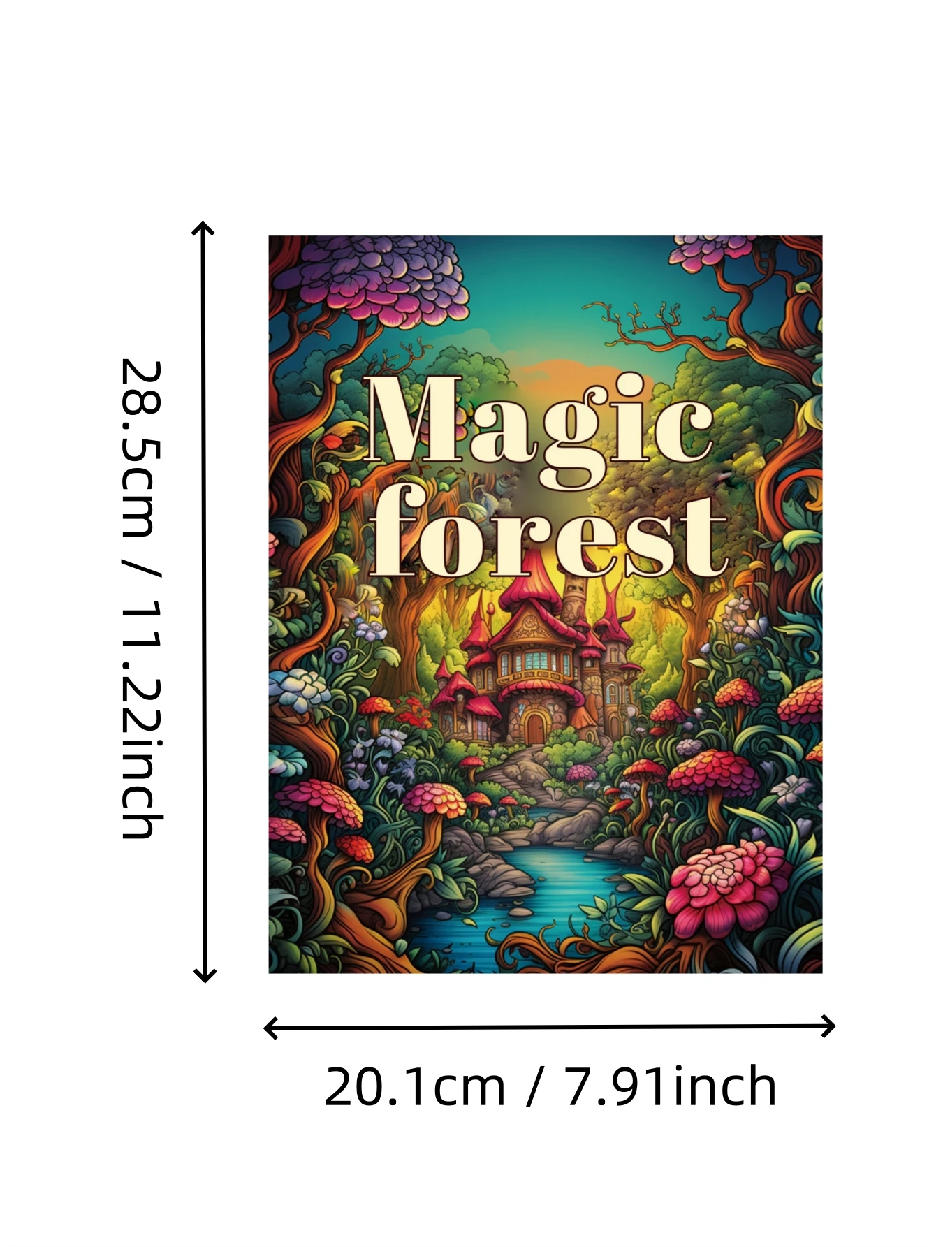 1Pc Magic Forest Art Coloring Book Original Upgraded Paper Thickened 22 Pages Coloring Books Gift For Holiday Birthday