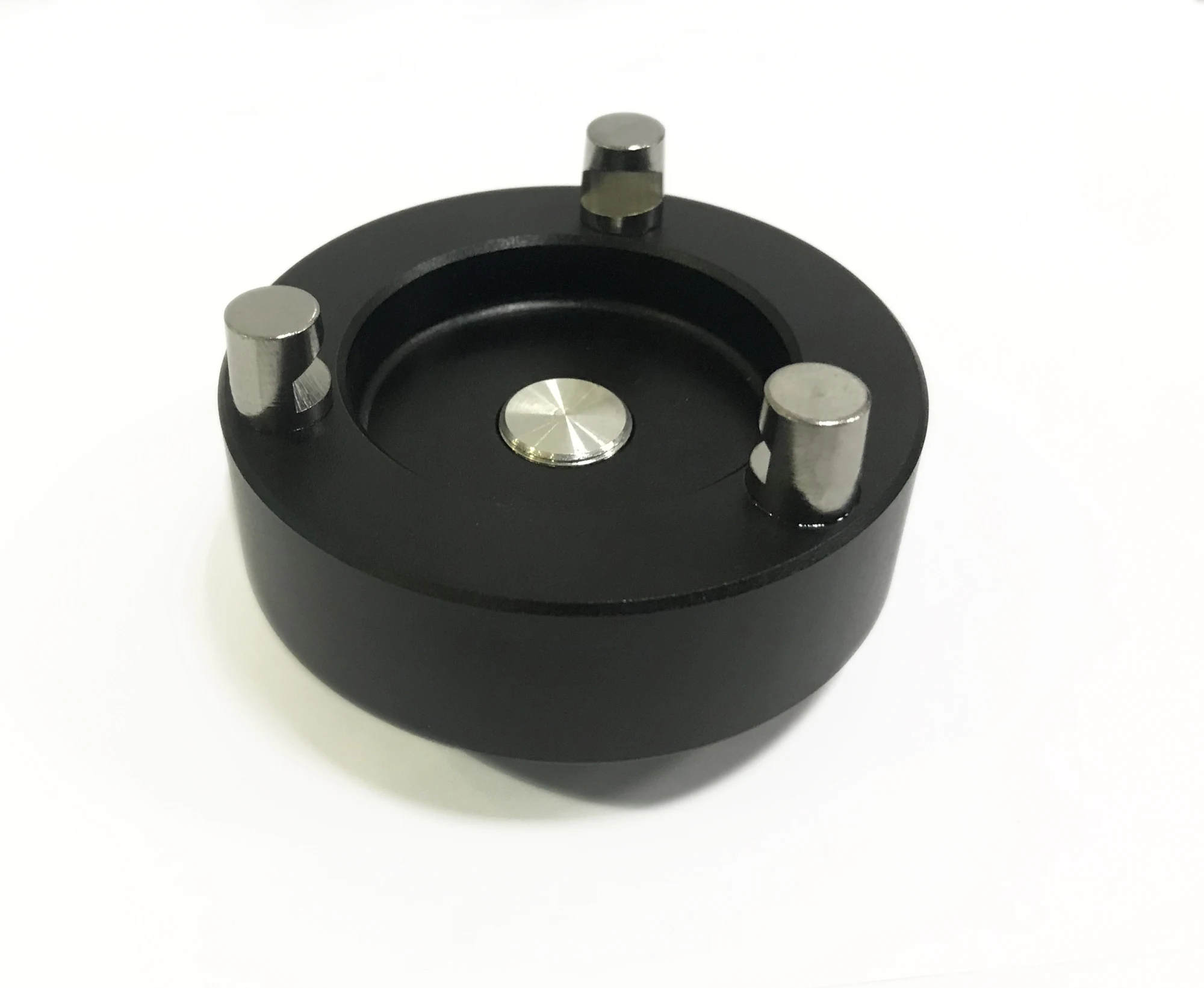 Black Fixed Type Three-Jaw Tribrach Adapter with 5/8\