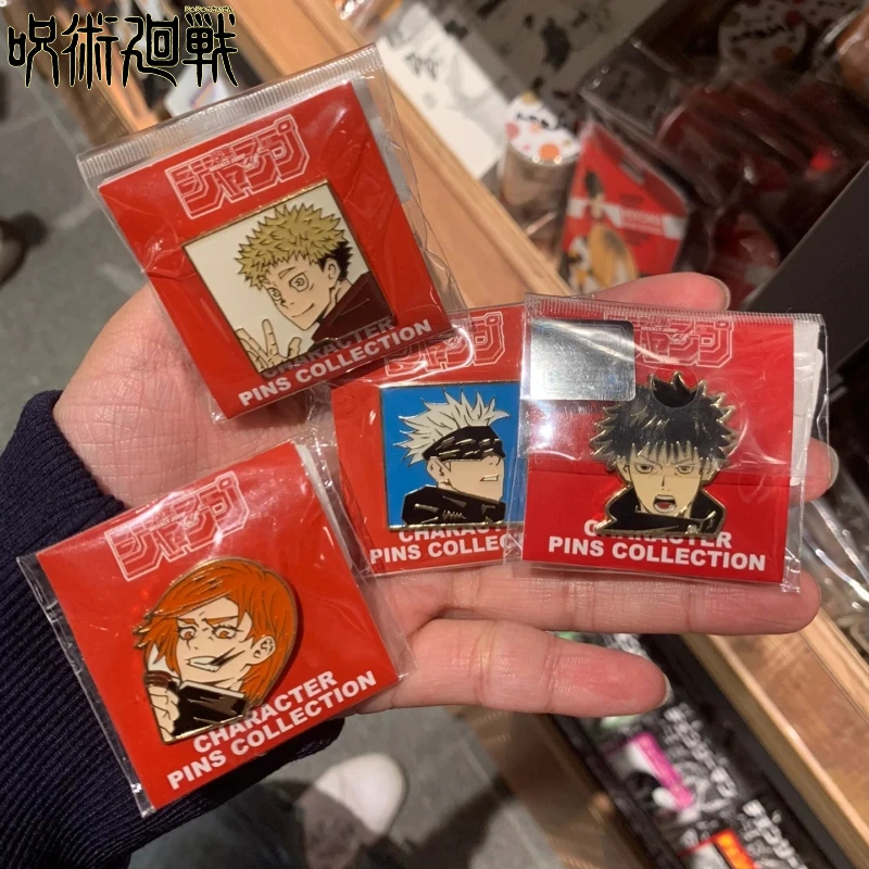 

SHONEN JUMP SHOP Jujutsu Kaisen Металлический значок Gojo Satoru Itadori Yuji Fushiguro Megumi Kugisaki Коллекция персонажей Хобби Подарок