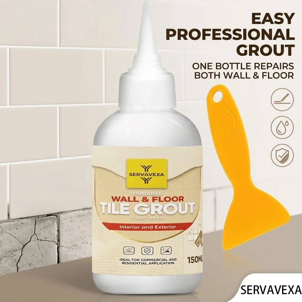 Waterproof Tile Grout Sealer Mold-Proof Quick Dry Repair Agent Floor Wall Gap Filler for Kitchen Bathroom Tile DIY Repair Kit