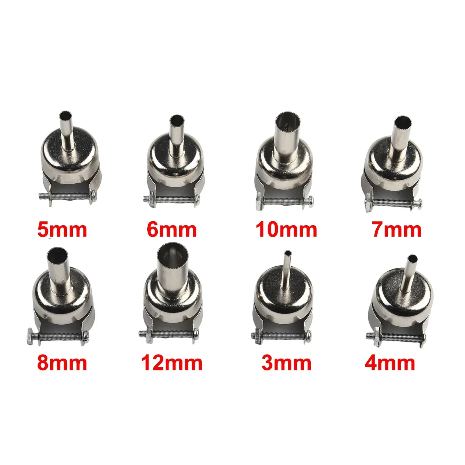 Ugelli per stazioni ad aria calda per stazione di saldatura da 3mm-12mm adatti per parti di utensili per ugelli di saldatura ad aria calda per stazione di saldatura 850 852D 898