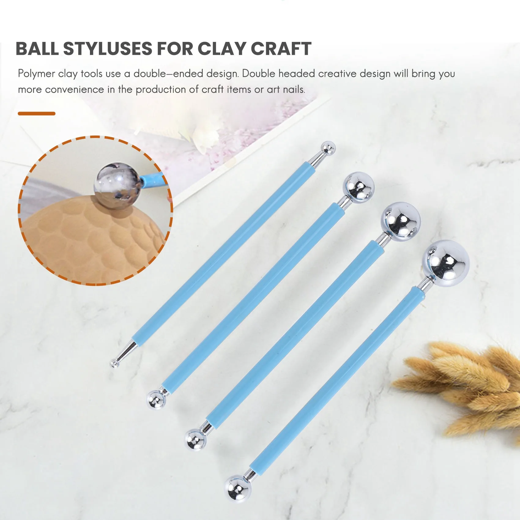 10 قطع من أدوات التنقيط، أقلام كروية لطلاء صخور ماندالا، حرفة طين الفخار، فن النقش الساخن