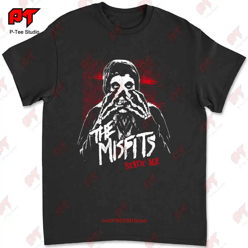 Misfits Static Age Crimson Ghost Hardcore Punk Glenn Danzig Samhain Doyle T-shirt U75Q