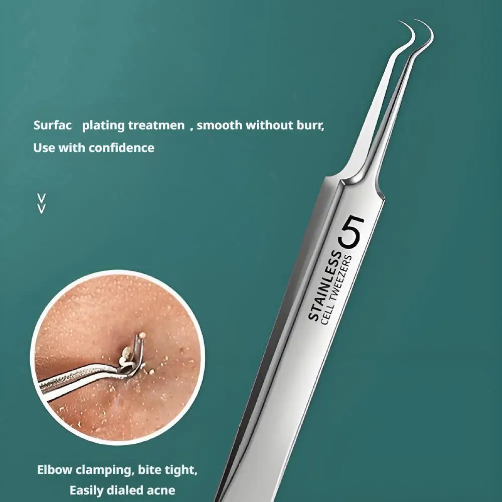 فائقة غرامة البثرة الملقط حب الشباب إبرة أدوات خلية البثور كليب خاص حب الشباب إبرة صالون تجميل كشط وإغلاق أدوات #1