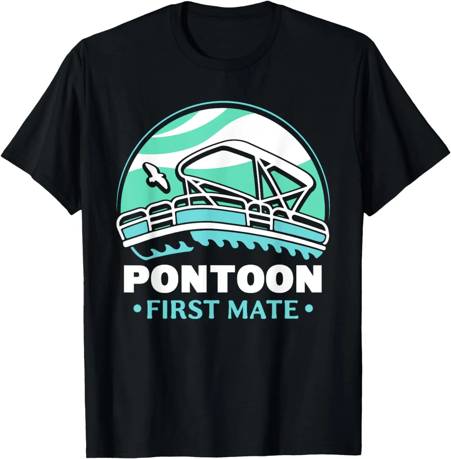 

Pontoon First Mate Crew Captain Boating Lover T-Shirt