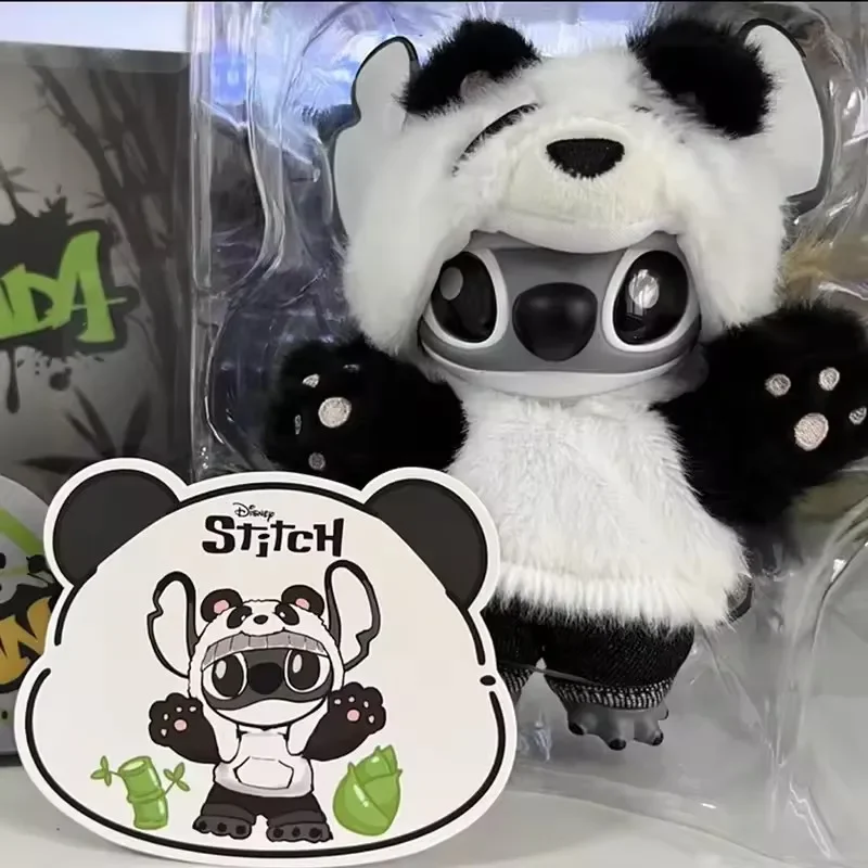 Neue Disney Stitch Gen z Panda Street Series Vinyl Gesicht Plüsch Puppe Spielzeug Anhänger Limited Edition Sammler Blind Box Trendiges Spielzeug