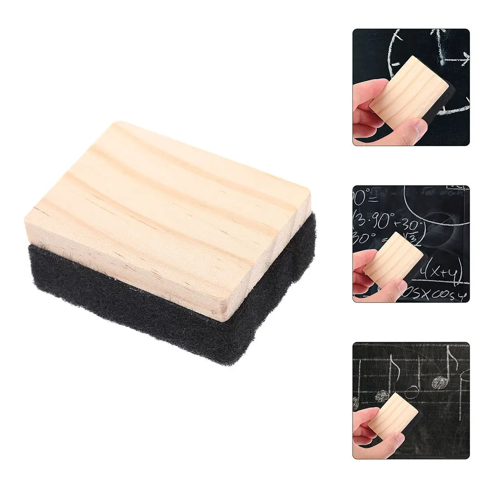 

8 Pcs Eraser Blackboard Cleaner Chalk Wood Felt Whiteboard Erasers Duster for Chalkboard