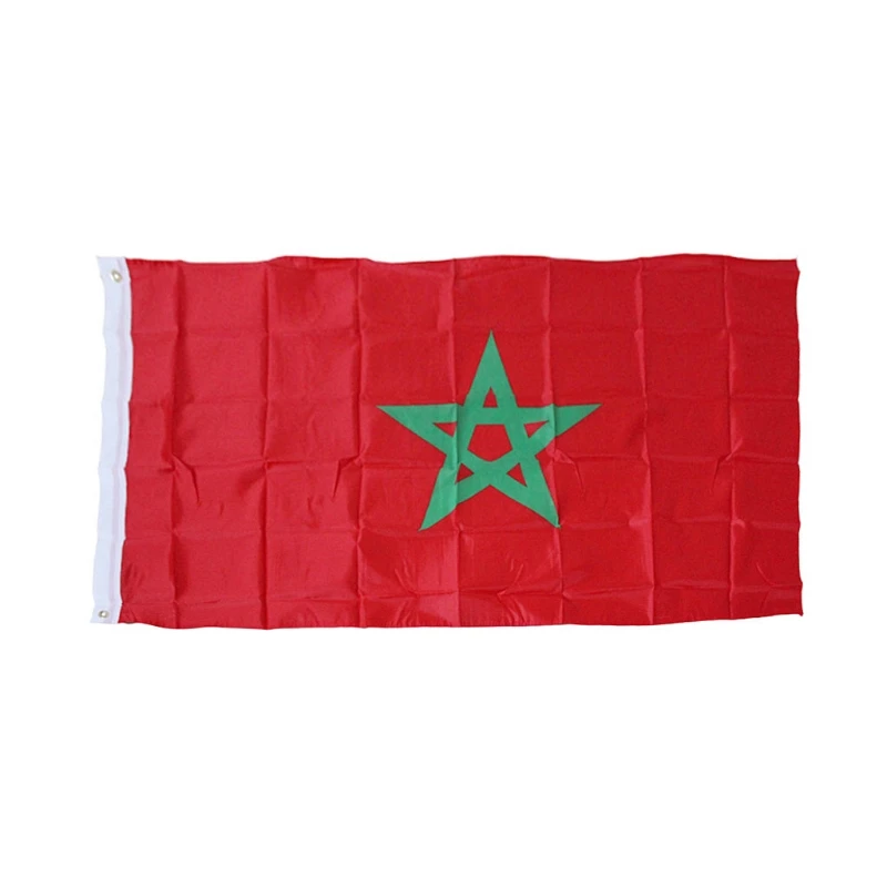 

Morocco Garden Polyester Moroccan National Banners for Parades Sport 90x150cm Articles for Daily Use or Decors