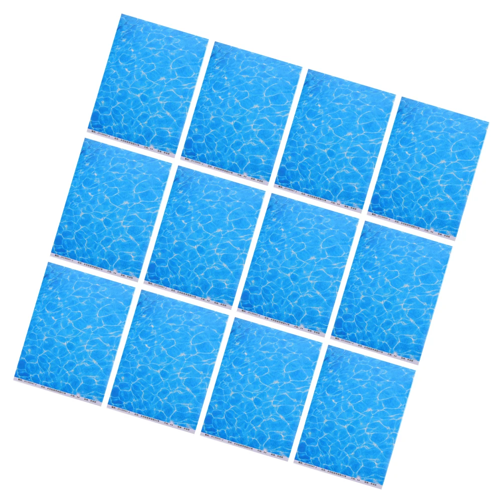 

12pcs Ripple Stickers Self Adhesive Classroom Office Party Blackboard PVC Material Easy Installation Decorative