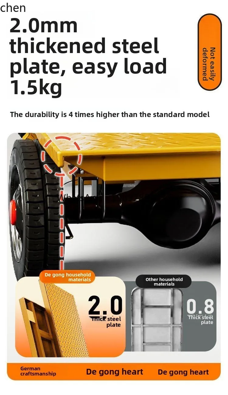 electric three-wheel flatbed truck construction site feeding and pulling bricks and goods manufacturer