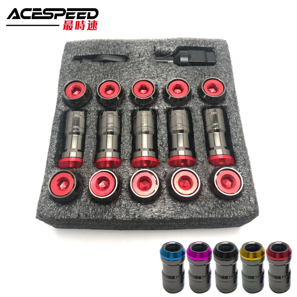 Concealed Heptagon Formula Steel Wheels Lock Lug Nuts M12X1.5/M12x1.25 20PCS Acorn Rim Close