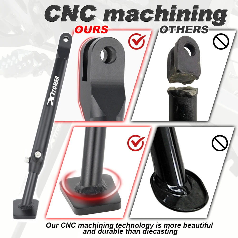 دراجة نارية قابل للتعديل مسنده حامل جانبي صالح لياماها TTR230 2006-2025 2026 TTR 230 وقوف السيارات القدم الجانب حامل داعم حامل #2