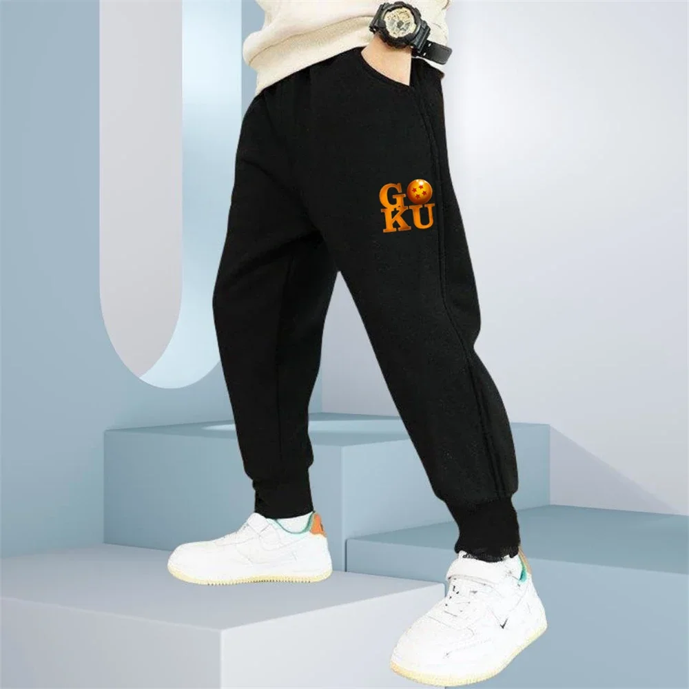 

Spring Autumn Trousers Students Sweatpants 3-14 Year old Children Pants Boys Leisure Sport Pants Kids goku Print pants
