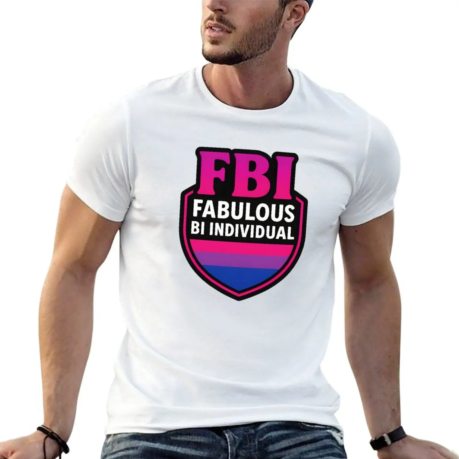 Fabulous Bi Individual – Pride Design T-Shirt anime t shirts oversize t shirt man luxury men t shirt cotton 100% T-shirt