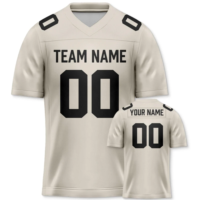Custom Team Name And Number Football Shirt  Jersey For Men Short Sleeve Breathable Tshirt For Men Football Club Tees Clothing