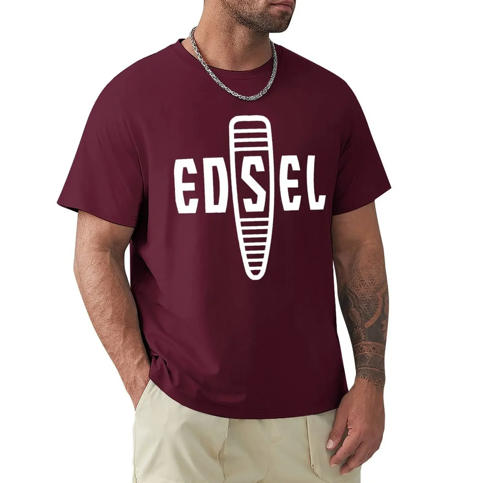 2024 summer funny style edsel T-Shirt boys whites oversizeds korean fashion oversized mens graphic harajuku oversized cotton new