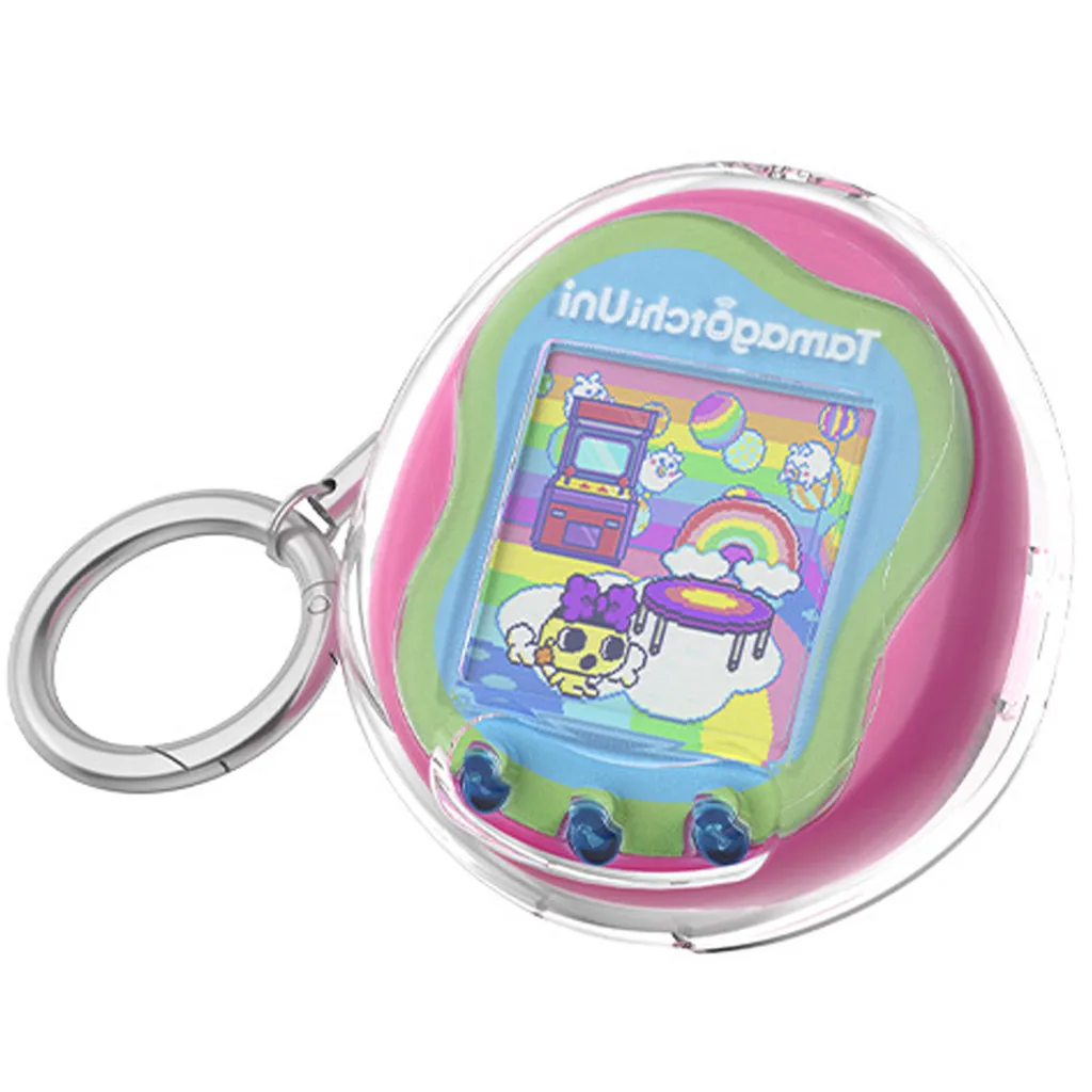 

Case for Tamagotchi Uni, Clear Hard PC Drop-Proof Protective Cover, Transparent Portable Carrying Storage