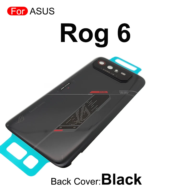 Imagem -04 - Tampa de Vidro Traseira para Asus Rog Phone Porta Traseira Substituição Peças de Reparo