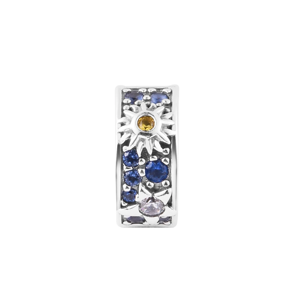

Celestial Sun, Star & Moon Clip Charm Keychain Women's Jewelry 925 Sterling Silver Charms Woman Kids Fashion Make Up Accessories