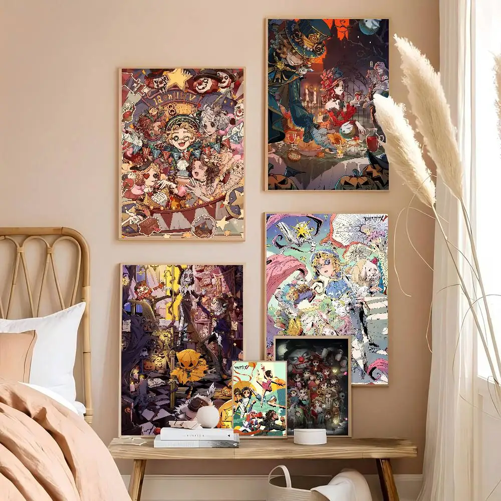Identity V game Movie Sticky Posters Whitepaper Sticker DIY Room Bar Cafe Posters Wall Stickers