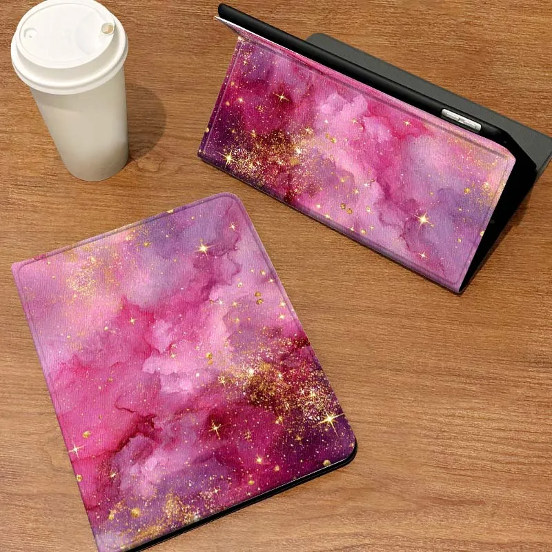 

Pink Gold Star Pattern Case For Samsung Galaxy Tab A7 A A9 A11 S6 A11 A8 S11 Lite Plus 10.4 10.5 Inch Tablet