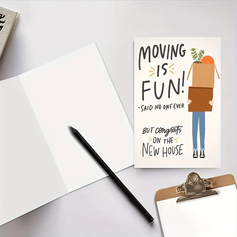 1PC Funny New House Warming Card \