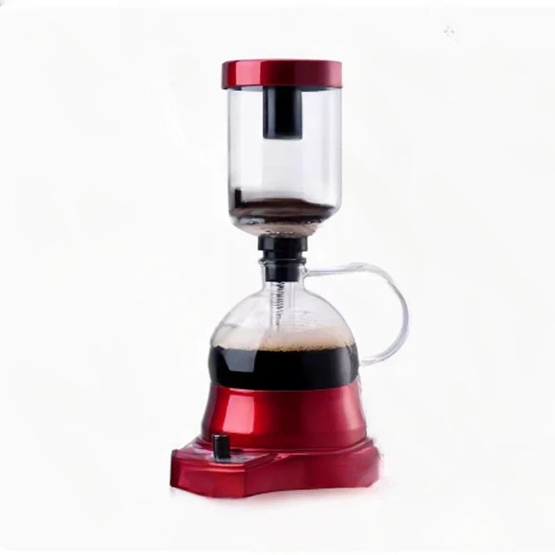 Japanese Style Electric Siphon coffee maker 3 cups vacuum Coffee machine Brewer Drip Tea Siphon Glass Pot filter Espresso maker