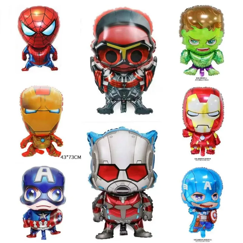 Avengers Marvel Captain America Iron Man Spider-Man Q Hulk Iron Man Aluminum Film Balloon