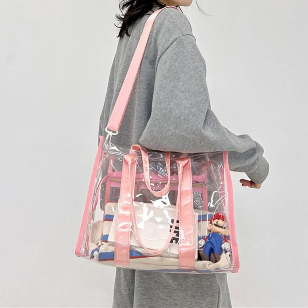 Transparent Tote Bag Waterproof Stadium Approved Fashion Weekend Vacation for Weekend Vacation