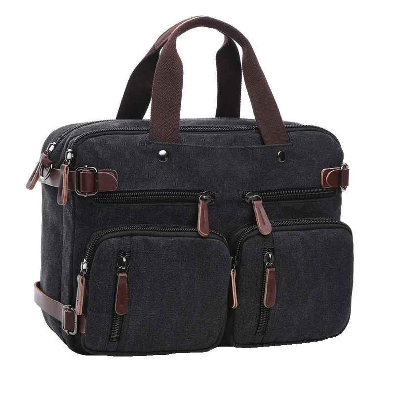 Multifunction Shoulder Bag Canvas  Men Travel Handbag Large Capacity Outdoor Bags Men\'s Travel Duffel Bags Roomy Tote Male