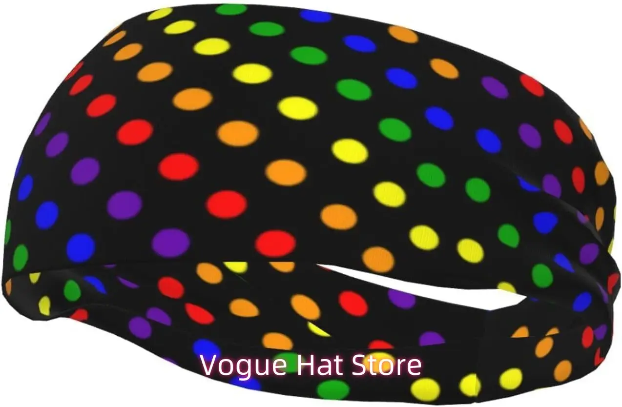 

ЛГБТ повязки на голову с радужным флагом, нескользящая повязка на повязку, модные летние повязки для волос для тенниса, баскетбола, бега, тренажерного зала, тренировок