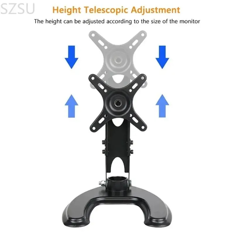 

Сверхмощный вращающийся на 360 градусов СЗСУ настольная подставка жесткого пластика для аксессуаров монитора