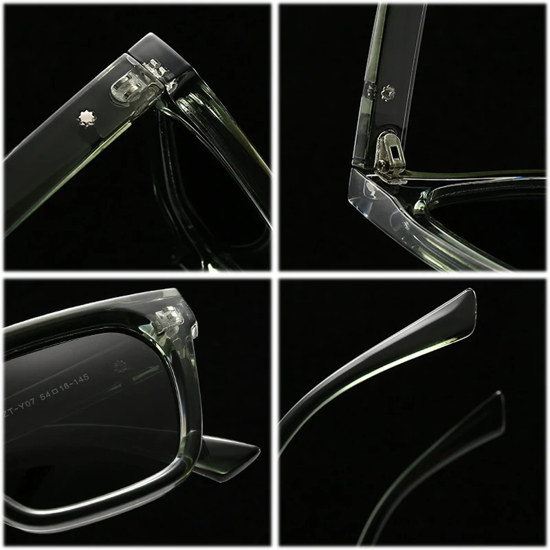 JNPCXI أزياء مربع النظارات الشمسية النساء ظلال UV400 ريترو الشاي الأزرق الرجال تتجه نظارات الشمس