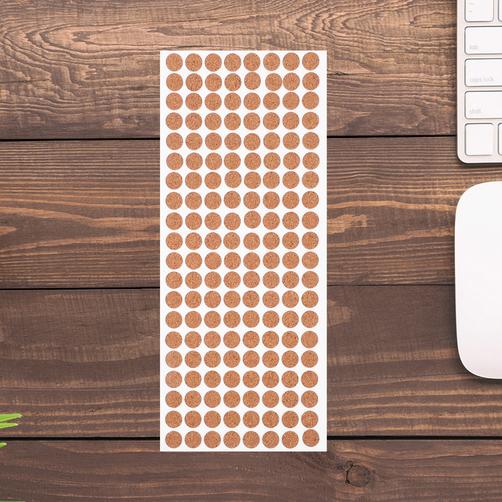 

500pcs Self-Adhesive Cork Round Non-Slip Heat Resistant Mats Flat Circles For Kitchen niture Cabinet Noise Reduction