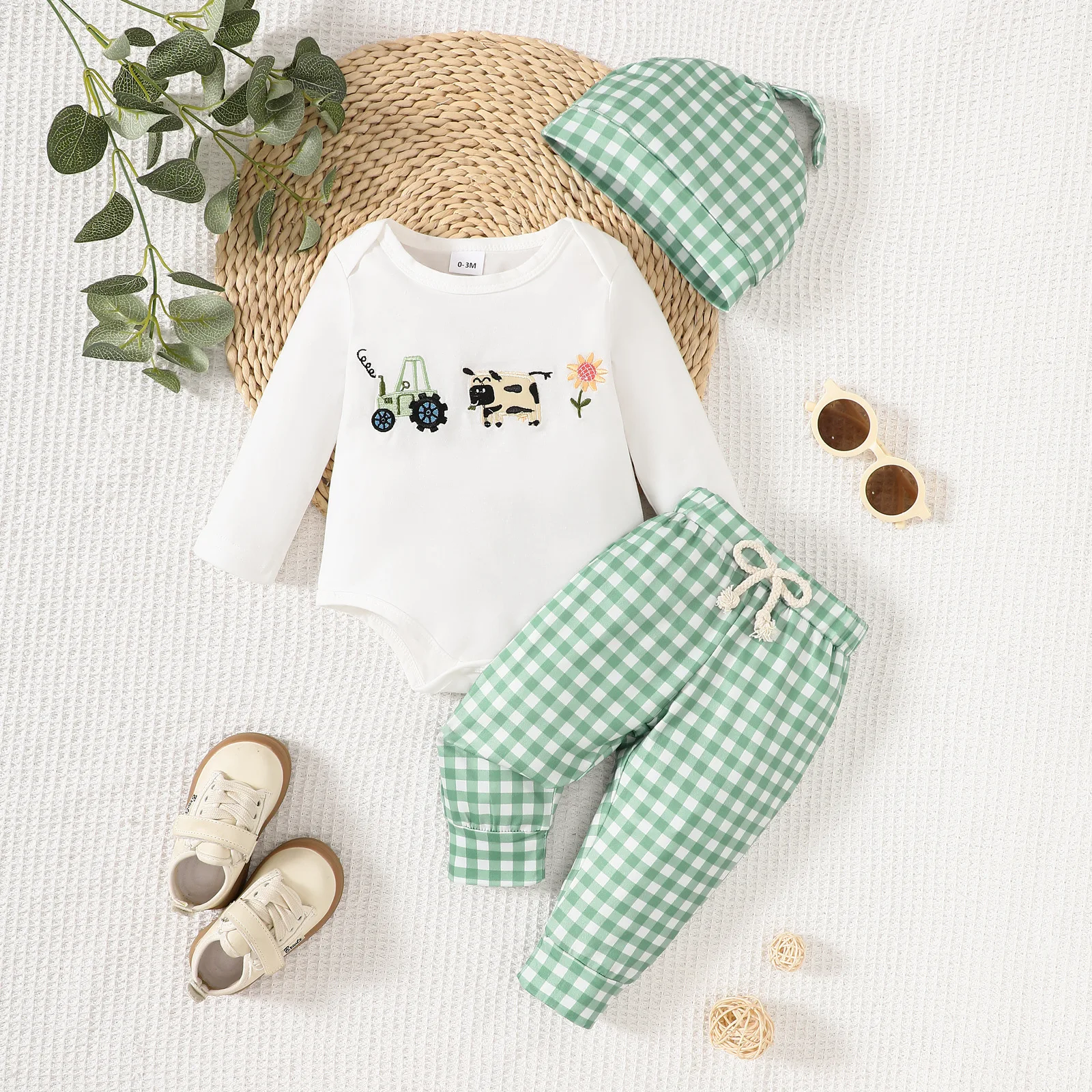 

Two Piece Set Jumpsuits Toddler Rompers Breathable One-Piece Rompers Jumpsuit Kids Long Sleeve Bodysuit Слипы Для Новорожденных