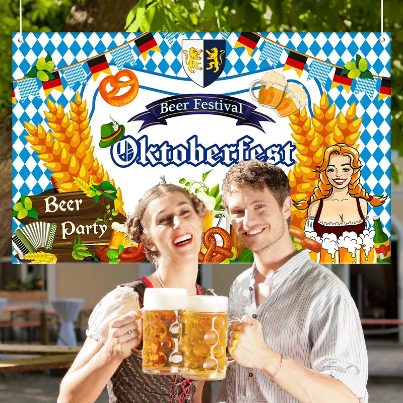 Oktoberfest decorations Oktoberfest Party Supplies Oktoberfest Backdrop Oktoberfest Banner Backdrop German Bavarian Beer Party