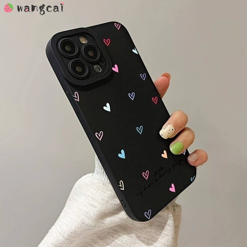 Cute Love Phone Case For Realme GT7 GT6 GT Neo 7 6 SE GT5 GT2 GT Explorer Master Q5i Q5X Q2i P1 5G Colorful Heart Soft Cover