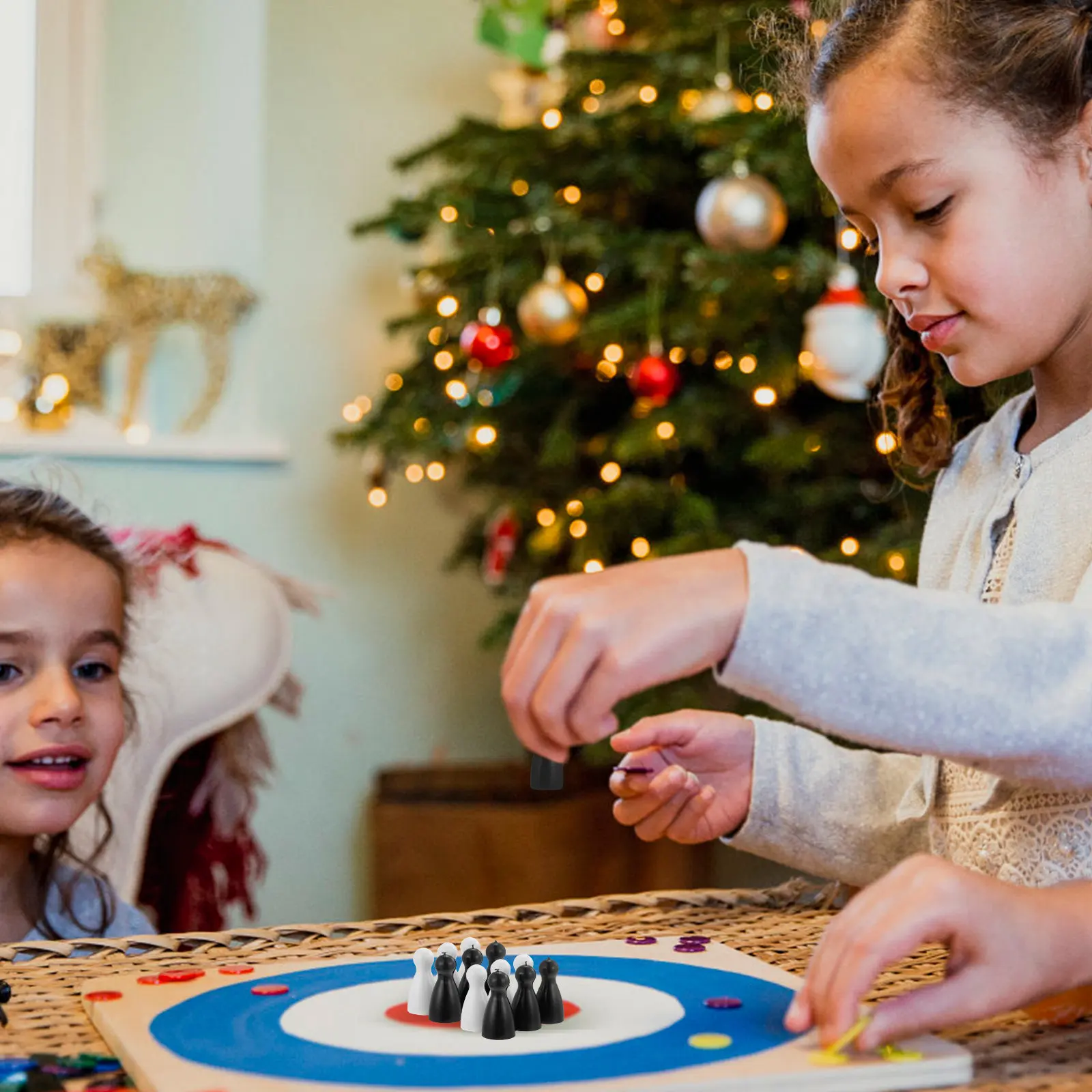 

40 шт. шахматных фигурок в форме человека для обучения детей игре в шахматы и замены, с удобным захватом, из полированного пластика