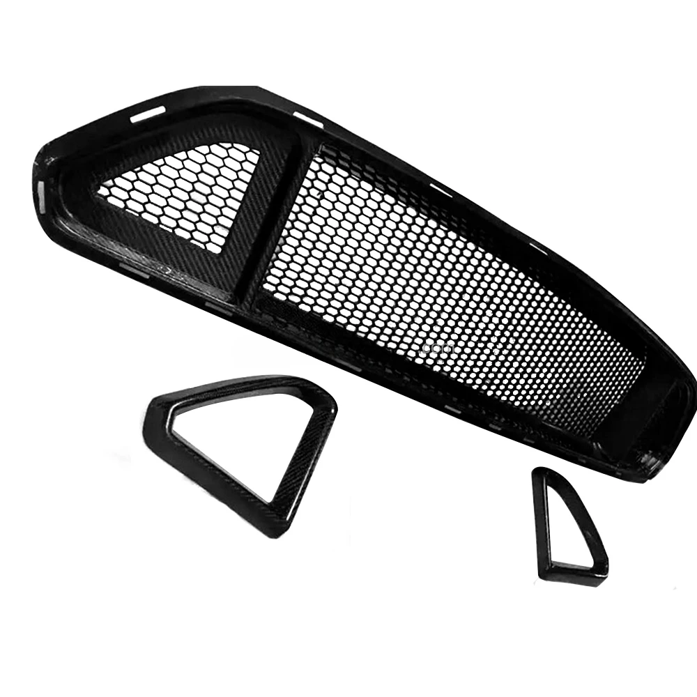 RTR Style Carbon Fiber Front Grill for Ford Mustang GT Coupe 15-16customcustom