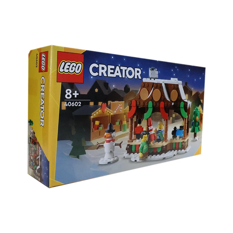 مكعبات بناء ليجو لسوق الشتاء ، ألعاب للأطفال ، ، ، #4